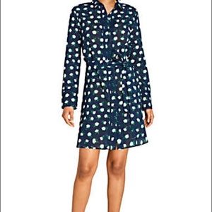 Draper James Land’s End Navy Magnolia Cover Up NWT